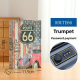Combination Lock Book Safe - Metal Storage Box for Secure Storage