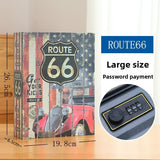 Combination Lock Book Safe - Metal Storage Box for Secure Storage