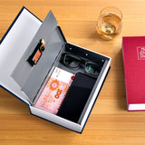Combination Lock Book Safe - Metal Storage Box for Secure Storage