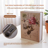 Combination Lock Book Safe - Metal Storage Box for Secure Storage