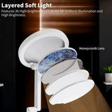 Foldable Book Lamp with LED Clock - Touch Control Night Light for Office, Bedroom, Study - CoreGadgets