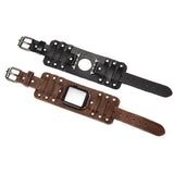 Genuine Cowhide Punk Watch Strap - Stylish and Durable Accessory - CoreGadgets