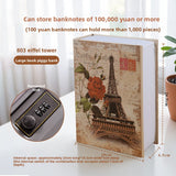 Combination Lock Book Safe - Metal Storage Box for Secure Storage