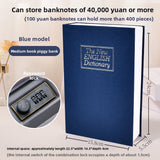 Combination Lock Book Safe - Metal Storage Box for Secure Storage