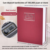 Combination Lock Book Safe - Metal Storage Box for Secure Storage