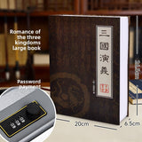 Combination Lock Book Safe - Metal Storage Box for Secure Storage