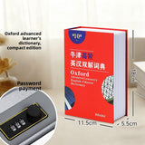 Combination Lock Book Safe - Metal Storage Box for Secure Storage