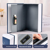 Combination Lock Book Safe - Metal Storage Box for Secure Storage