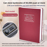 Combination Lock Book Safe - Metal Storage Box for Secure Storage