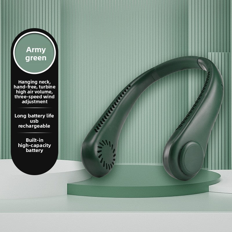 Bladeless USB Rechargeable Neck Fan