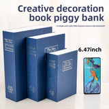 Combination Lock Book Safe - Metal Storage Box for Secure Storage
