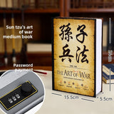 Combination Lock Book Safe - Metal Storage Box for Secure Storage