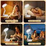 Foldable Book Lamp with LED Clock - Touch Control Night Light for Office, Bedroom, Study - CoreGadgets