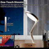 Foldable Book Lamp with LED Clock - Touch Control Night Light for Office, Bedroom, Study - CoreGadgets